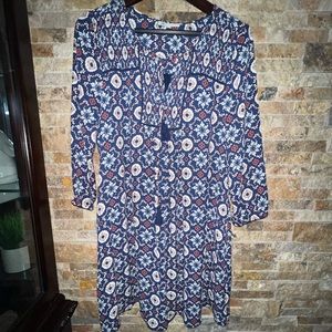 Dark blue with pattern dress!